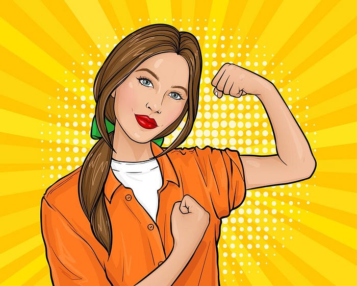 victoria-riess-leader-pop-art-illustration-confident-woman-demonstrating-her-strength-by-roll-up-her-sleeve